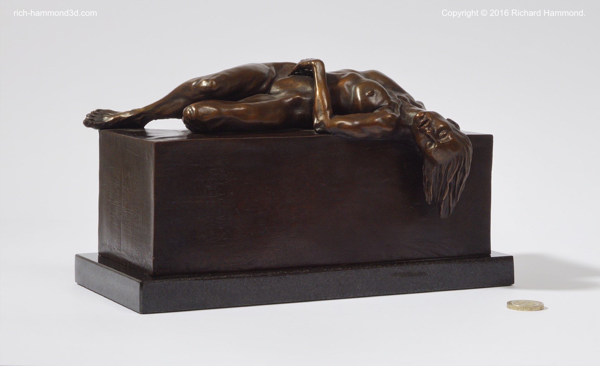 This piece was sculpted from life, after a pose by Rodin.